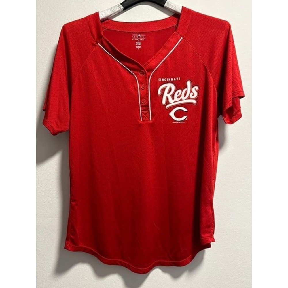 Vintage Cincinnati Reds Shirt Mens XL Campus Lifestyle MLB Baseball Red Graphic